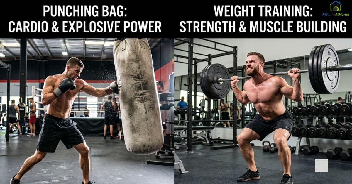 Punching Bag vs Weight Training