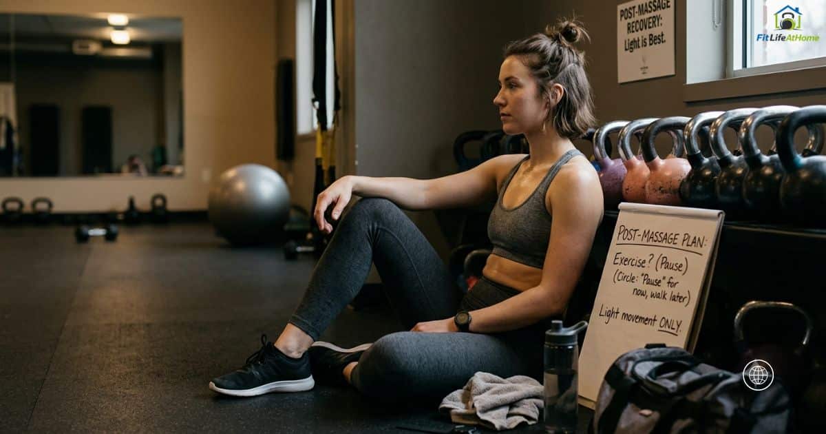 Can you exercise immediately after a massage